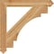 Ekena Millwork Merced Arts & Crafts Rough Sawn Bracket, Western Red Cedar, 4"W x 34"D x 34"H BKT04X34X34MRC03RWR - alternate 4